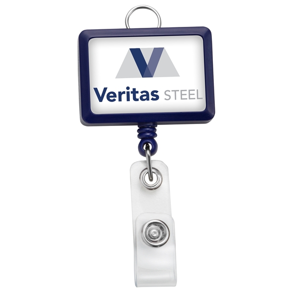 Rectangle badge reel with lanyard attachment.... from ASI 49470 DEVARA