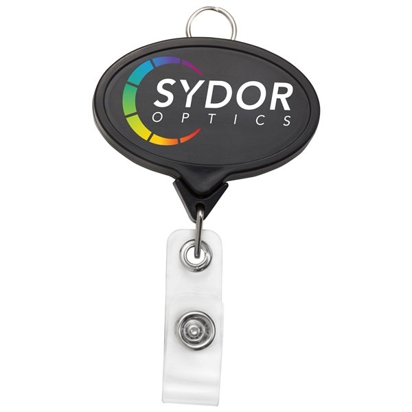 Jumbo oval badge reel with lanyard attachment.... from ASI 49470 DEVARA
