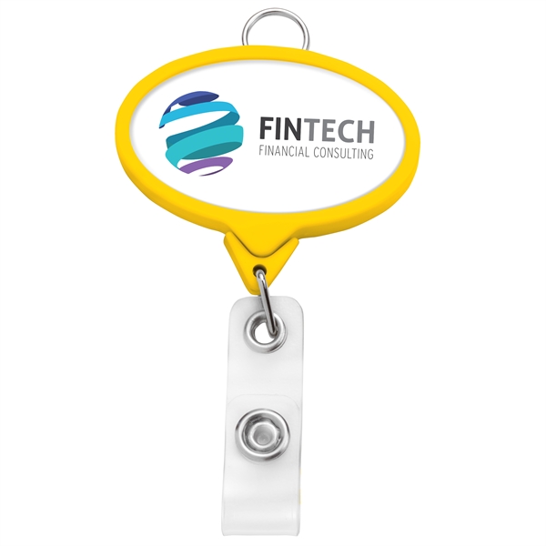 Jumbo oval badge reel with lanyard attachment.... from ASI 49470 DEVARA