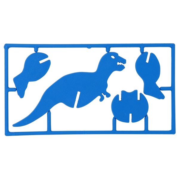 3" x 4 1/2" three-dimensional plastic dinosaur puzzles in four species... from ASI 59683 Harco Enterprises LTD / Harco Enterprises