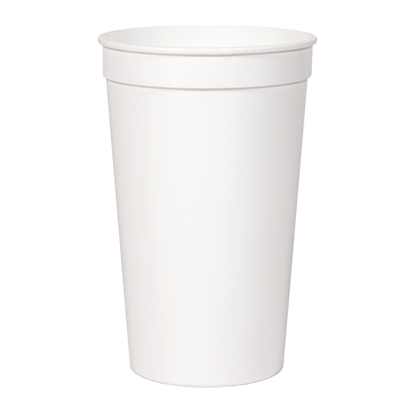 Smooth white stadium cup, offset printed.... from ASI 88200 TK Sorg's - A Div of Arch Promo Group, LLC / GRANDE