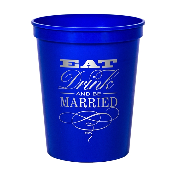 Smooth colored 16 oz stadium cup.... from ASI 88200 TK Sorg's - A Div of Arch Promo Group, LLC / PETITE