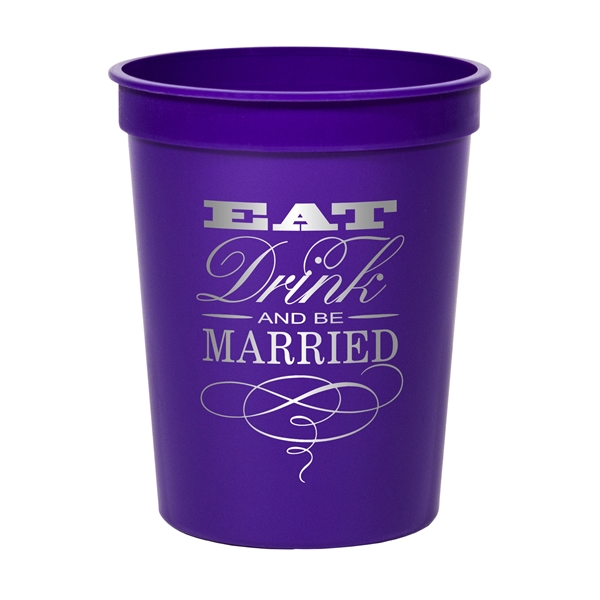 Smooth colored 16 oz stadium cup.... from ASI 88200 TK Sorg's - A Div of Arch Promo Group, LLC / PETITE