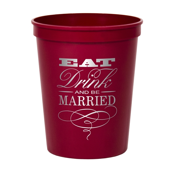 Smooth colored 16 oz stadium cup.... from ASI 88200 TK Sorg's - A Div of Arch Promo Group, LLC / PETITE