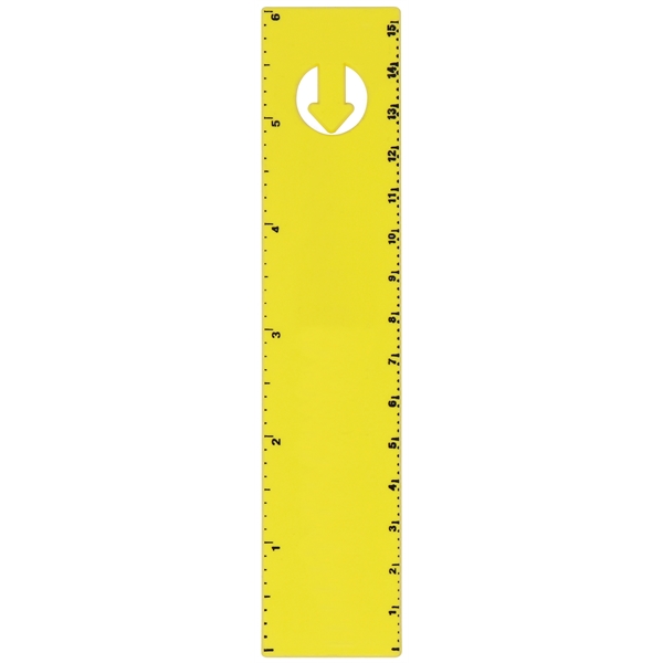 6" x 1.25" plastic bookmark and ruler with standard and metric... from ASI 59683 Harco Enterprises LTD / Harco Enterprises