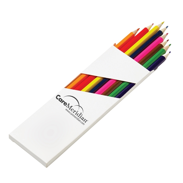 8 pre-sharpened 7" wooden colored pencils packaged inside a white box... from ASI 63549 Jornik Manufacturing Corp / Jornik