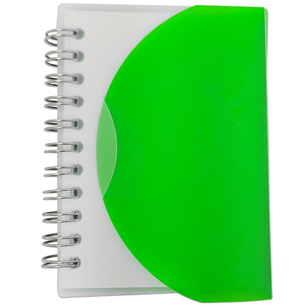 Tuck-top spiral 60 sheet notebook with plastic cover.... from ASI 93520 Ventura Inc