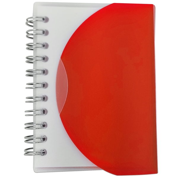Tuck-top spiral 60 sheet notebook with plastic cover.... from ASI 93520 Ventura Inc