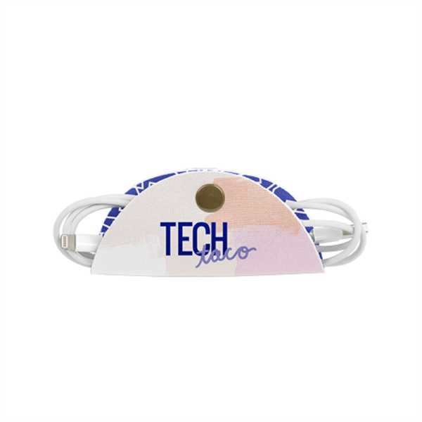 A flat, foldable neoprene cord organizer featuring a full bleed 4CP... from ASI 74710 Numo / NUMO