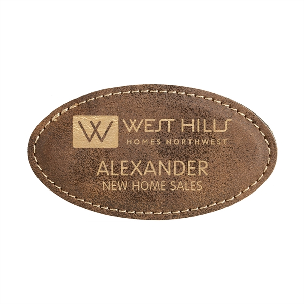 Oval badge with a magnetic backing.... from ASI 59080 Halls & Company