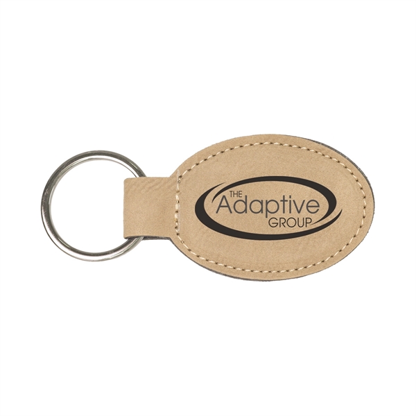 Leatherette key tag with metal ring.... from ASI 59080 Halls & Company