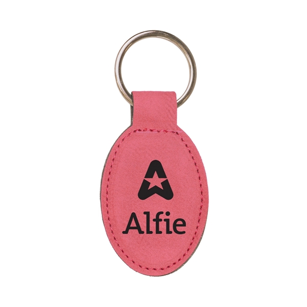 Leatherette key tag with metal ring.... from ASI 59080 Halls & Company