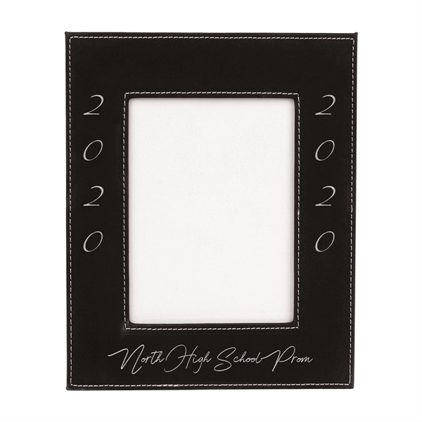 Photo frame with a built-in easel and made of leatherette material.... from ASI 59080 Halls & Company