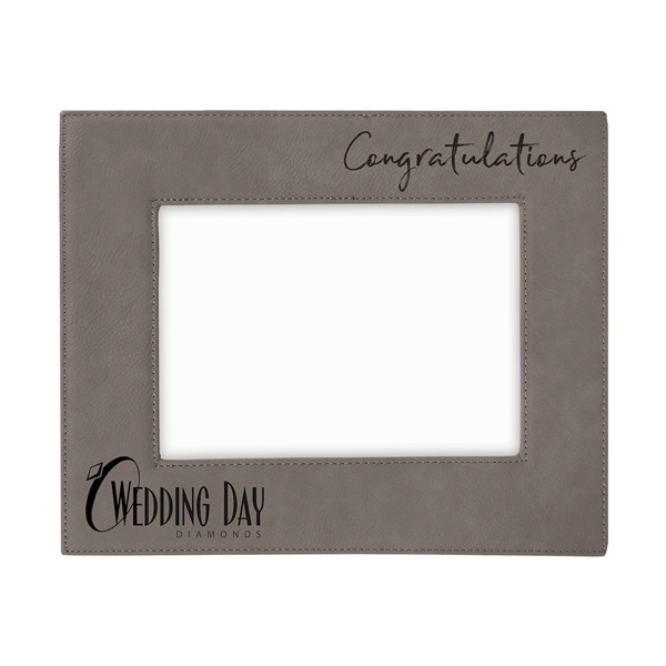 Photo frame with a built-in easel and made of leatherette material.... from ASI 59080 Halls & Company