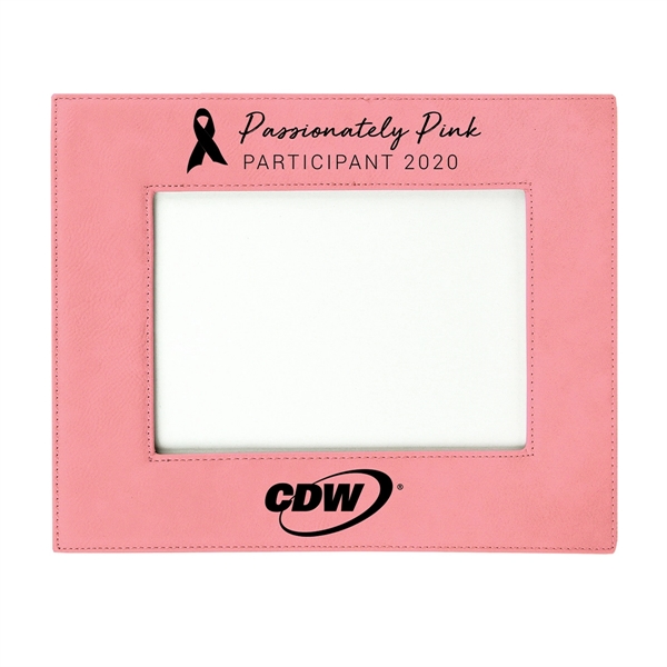 Photo frame with a built-in easel and made of leatherette material.... from ASI 59080 Halls & Company