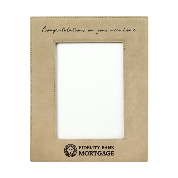 Photo frame with a built-in easel and made of leatherette material.... from ASI 59080 Halls & Company