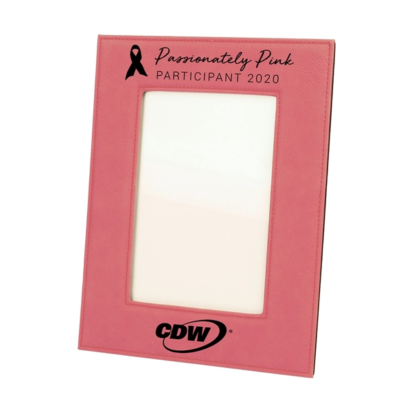 Photo frame with a built-in easel and made of leatherette material.... from ASI 59080 Halls & Company