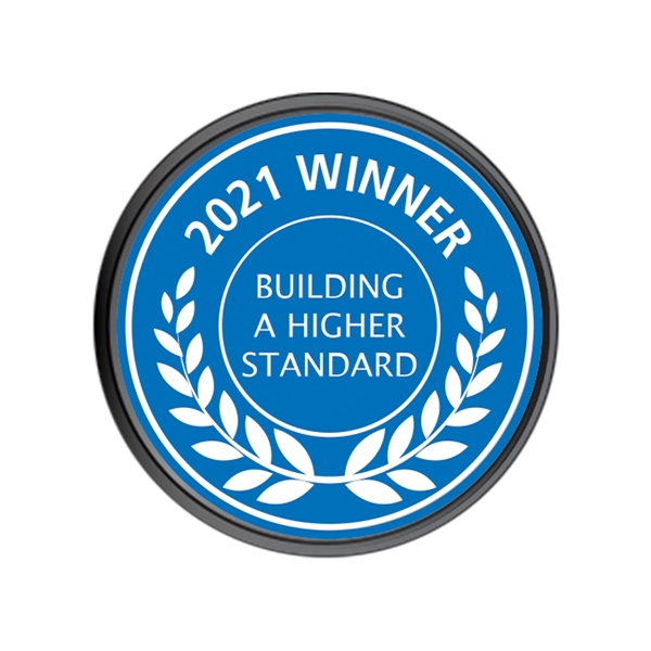 Lapel pin with a laminated insert and a military clutch backing.... from ASI 59080 Halls & Company