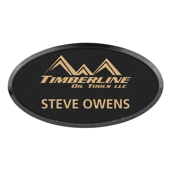 Oval badge with a magnetic backing and a variety of color... from ASI 59080 Halls & Company