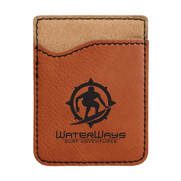 Phone wallet with a variety of color options and made of... from ASI 59080 Halls & Company