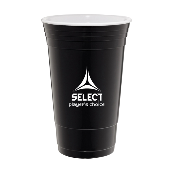 16 ounce double-wall insulated plastic stadium cup. Made in the USA.... from ASI 63549 Jornik Manufacturing Corp / Jornik