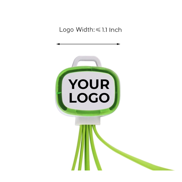 6.10" x 1.57" x 0.24" ABS plastic 6-in-1 cable with USB,... from ASI 37218 Athena Promo (tm)