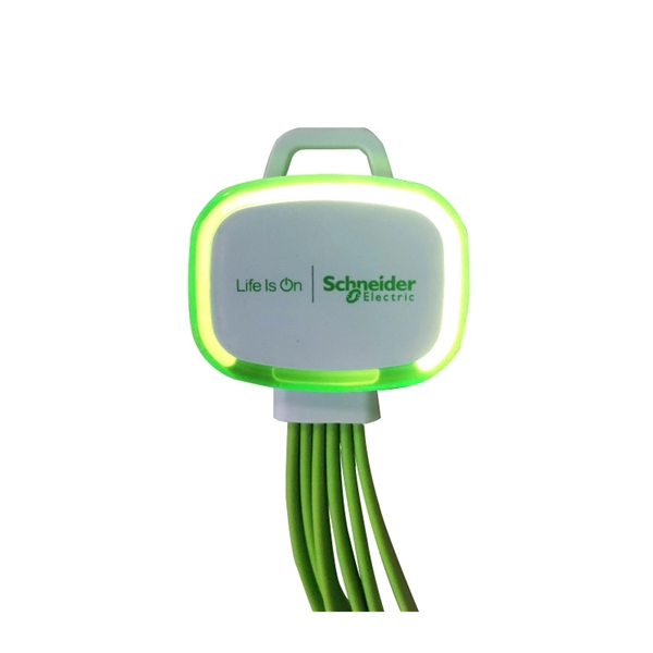 6.10" x 1.57" x 0.24" ABS plastic 6-in-1 cable with USB,... from ASI 37218 Athena Promo (tm)