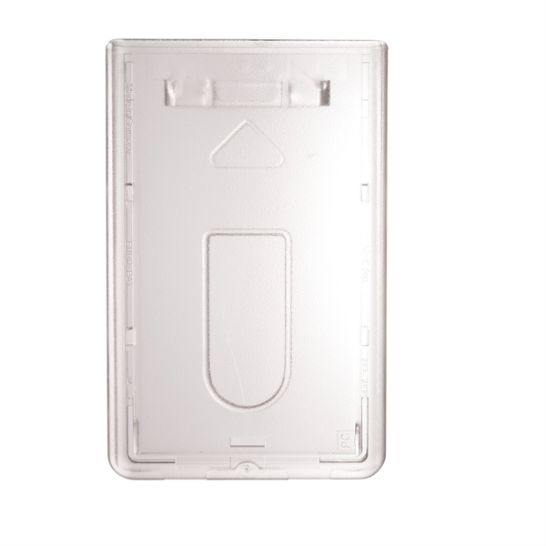 1-card badge holders with handy thumb-notch. Made of fire-retardant polycarbonate to... from ASI 79898 Promovision / PROMOVISION
