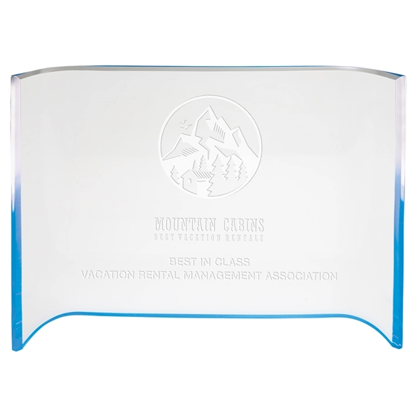 Blue Acrylic Crescent... from ASI 72657 Active Life Promo / Apres Ski