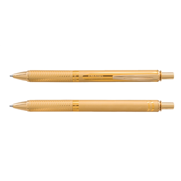 Pentel EnerGel Gold Alloy Gel Ink Pen, real gold accents, quick... from ASI 77240 Pentel Of America LTD / Pentel®