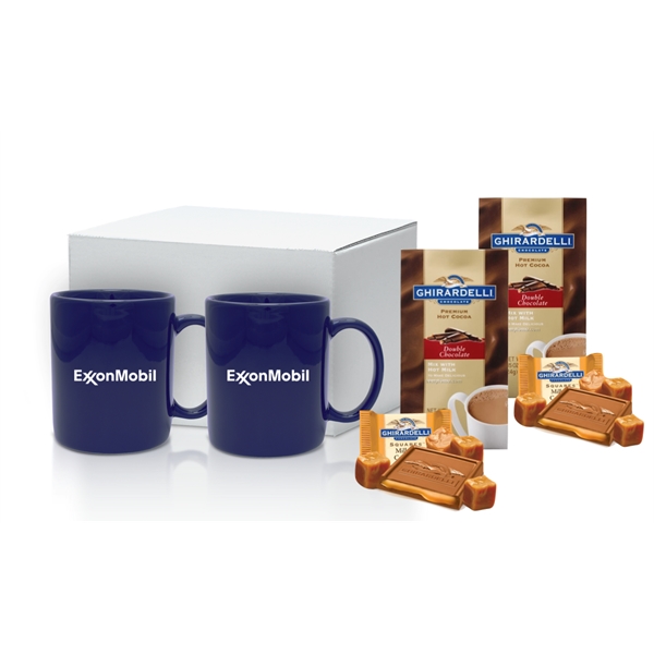 Mugs with Ghirardelli Cocoa and Chocolate Boxed... from ASI 89971 Stuff A Mug