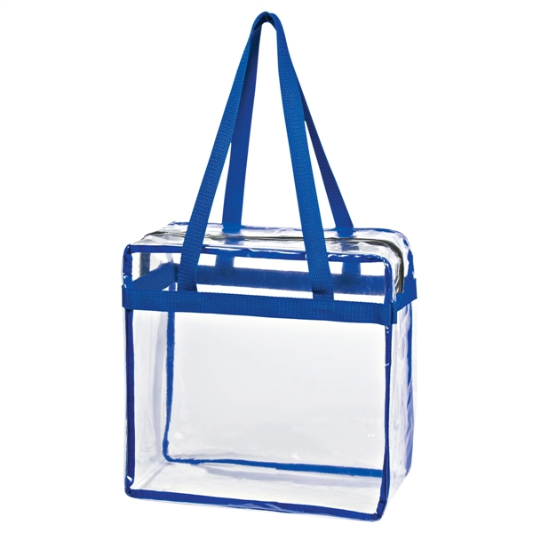Clear zippered tote made of PVC material... from ASI 61125 Hit Promotional Products / Hit®