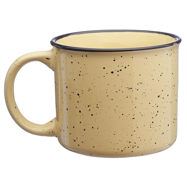 Ceramic 13 oz. camper / campfire coffee mug.... from ASI 39552 BEL Promo