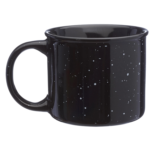 Ceramic 13 oz. camper / campfire coffee mug.... from ASI 39552 BEL Promo
