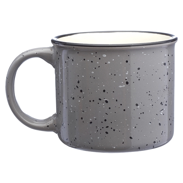 Ceramic 13 oz. camper / campfire coffee mug.... from ASI 39552 BEL Promo