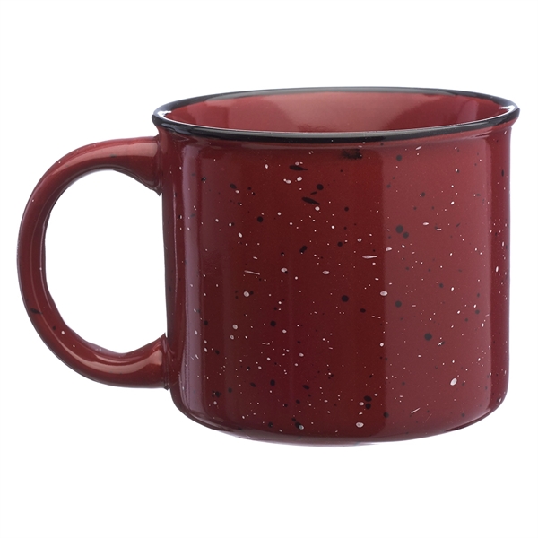 Ceramic 13 oz. camper / campfire coffee mug.... from ASI 39552 BEL Promo