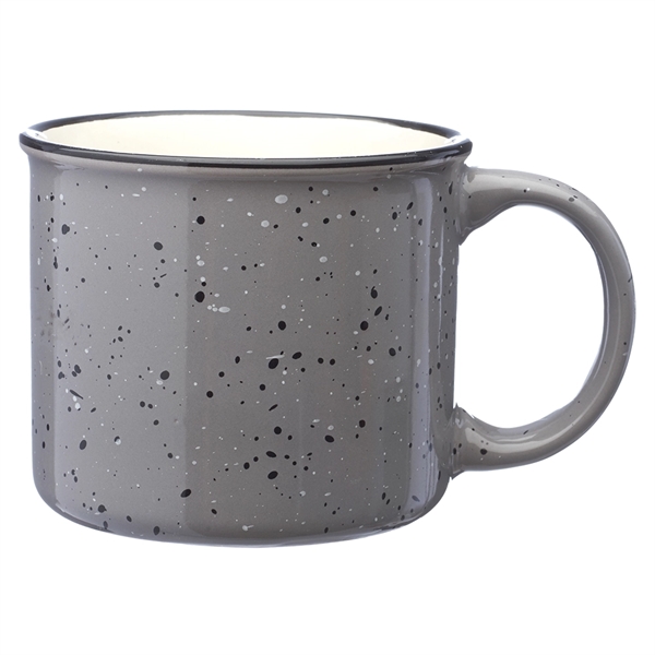 Ceramic 13 oz. camper / campfire coffee mug.... from ASI 39552 BEL Promo