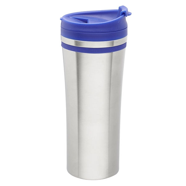 15 oz. stainless steel travel mug with insulated design, screw-on plastic... from ASI 39552 BEL Promo