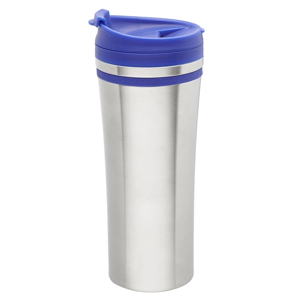 15 oz. stainless steel travel mug with insulated design, screw-on plastic... from ASI 39552 BEL Promo