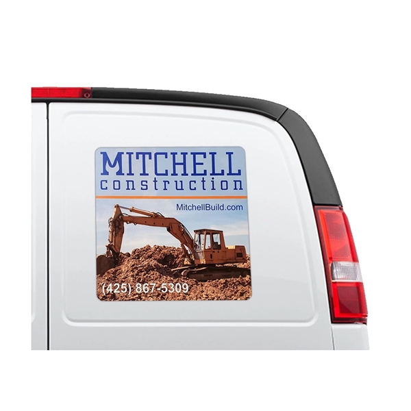 12" x 18" car magnet made of 30 mil flexible vinyl... from ASI 72521 Morris Magnets / Laser Cuts Laser Etch Line