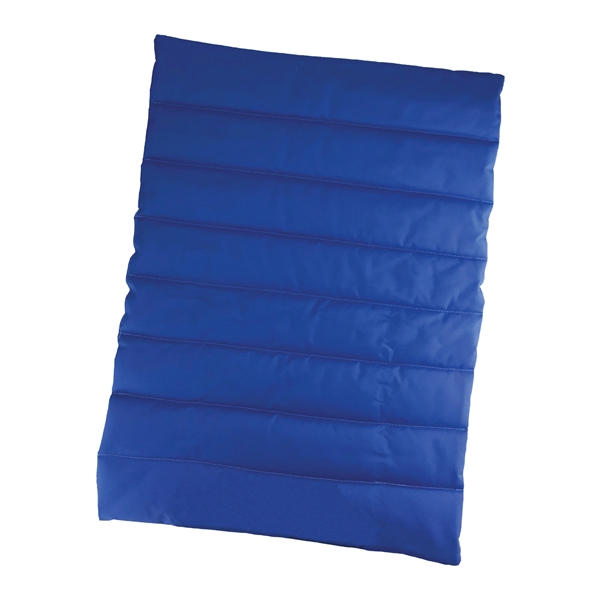 This 22.5" x 31" pet travel roll-up mat is made from... from ASI 92980 WOV-IN® / Promopet