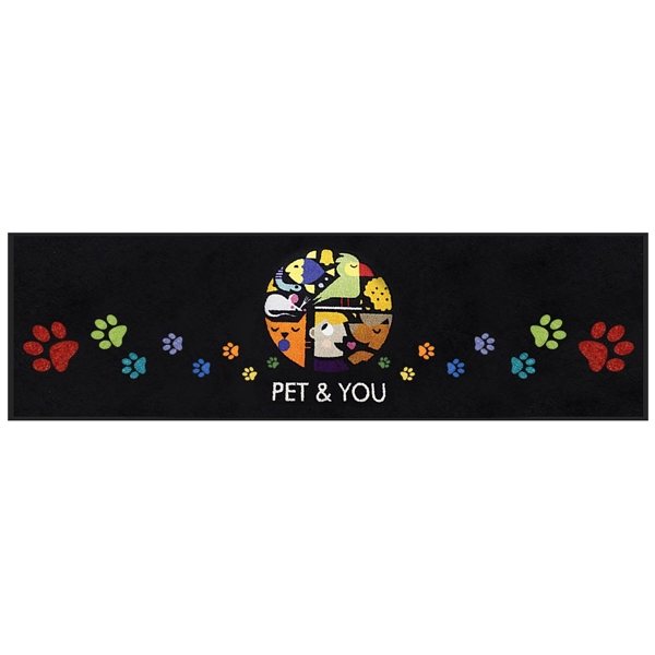 3' x 10' indoor floor mat made of nylon yard with... from ASI 61125 Hit Promotional Products / Hit®