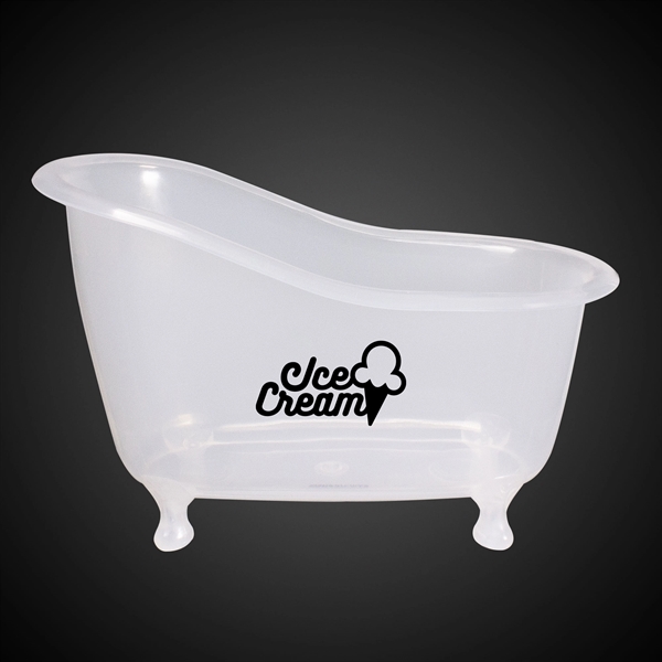 Bathtub-shaped serving bowl made of plastic with customization.... from ASI 42016 Brighter Promotions Inc