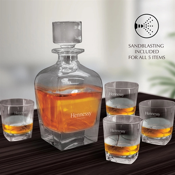 Enhance your drinking experience with this 5-pc brandy and whiskey decanter... from ASI 30112 ACE Products