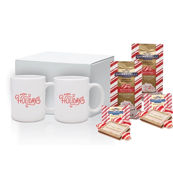 Holiday Mug Set with Peppermint Cocoa & Chocolate... from ASI 89971 Stuff A Mug