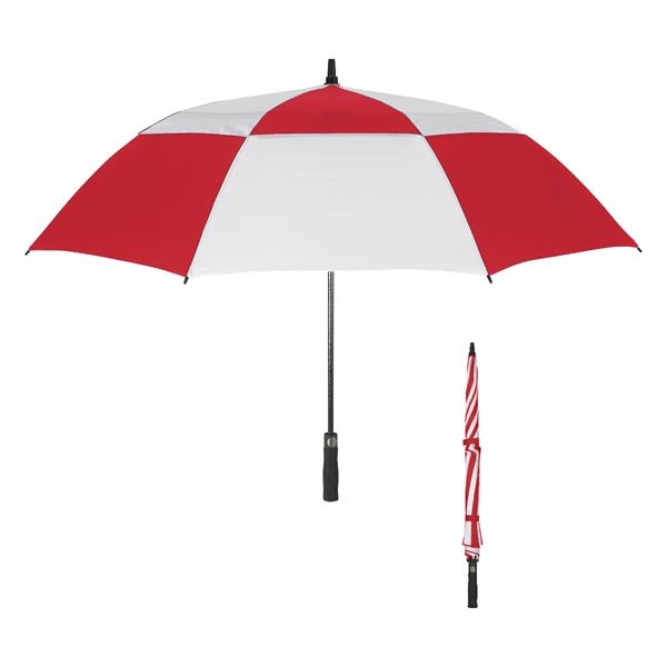 Vented, windproof 58" arc umbrella... from ASI 61125 Hit Promotional Products / Hit®