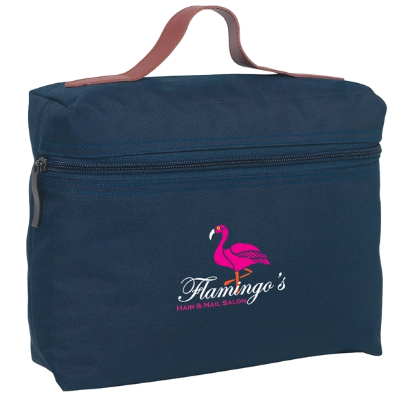 Bag with zipper and leatherette handle, made of 300 Denier Polyester.... from ASI 61125 Hit Promotional Products / Hit®