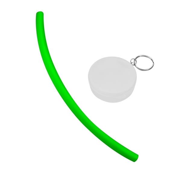 10" straw is made of food-grade silicone and is reusable, reducing... from ASI 91411 Toddy Gear