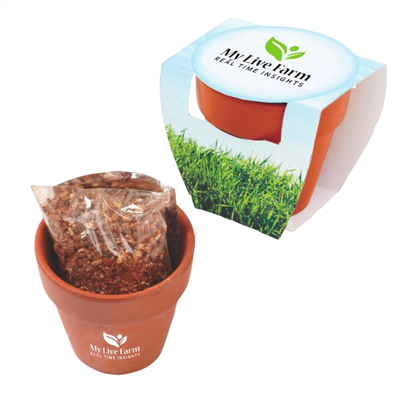 Seed Sensations Terracotta planter with soil and seeds.... from ASI 63549 Jornik Manufacturing Corp / Jornik