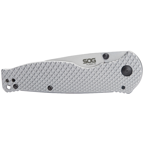 A slim, all-metal construction, frame-lock folder from SOG. Featuring a deep-carry... from ASI 46170 Compass Industries Inc